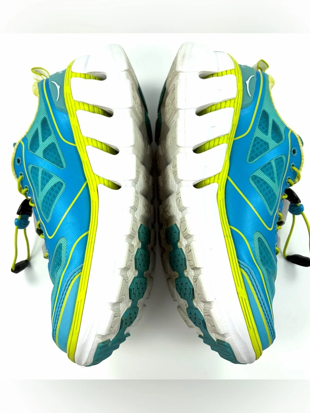 HOKA ONE ONE Conquest Running Shoes Blue Lime Women’s 6.5